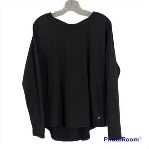 Apana size small charcoal long sleeve top